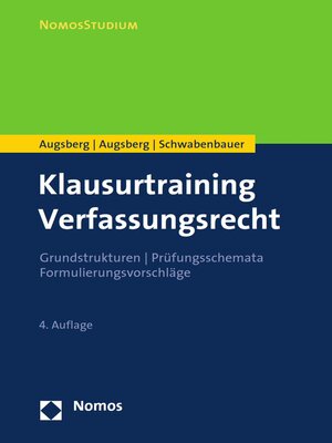 cover image of Klausurtraining Verfassungsrecht